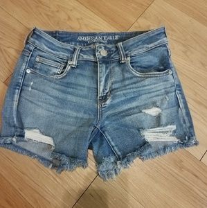 American Eagle Denim Midi Shorts